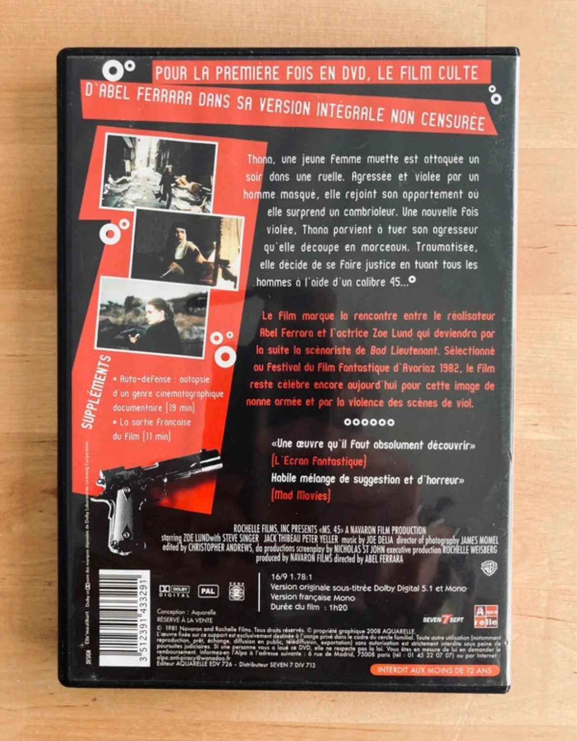 DVD O anjo da vingança de Abel Ferrara. – photo 3